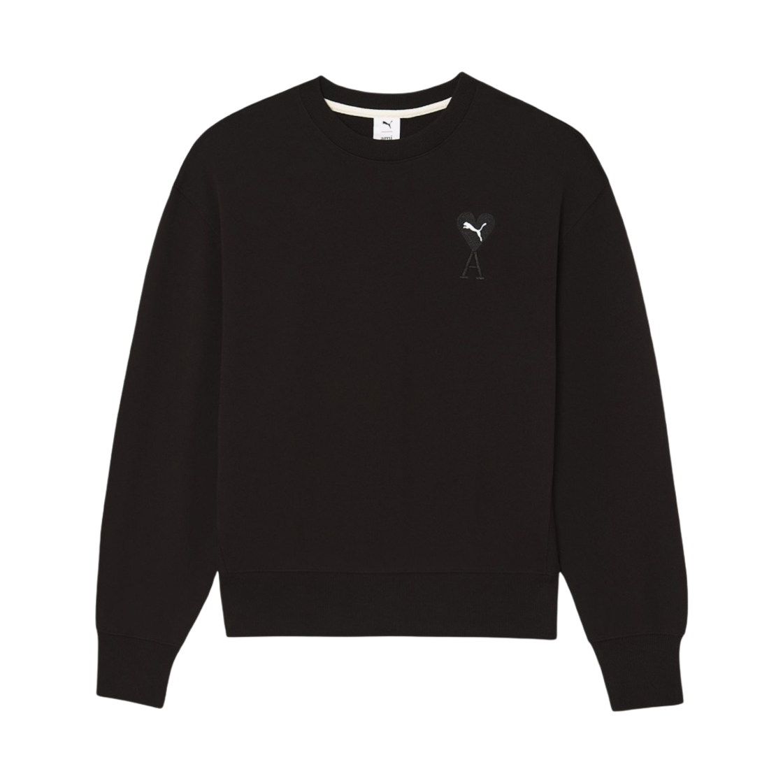 푸마 x 아미 크루넥 스웨트셔츠 블랙(Puma x AMI Crewneck Sweatshirt Black)