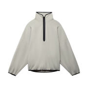 Adidas x Fear of God Athletics Suede Fleece Half Zip Sweatshirt Sesame - US Sizing