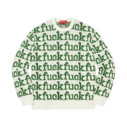 Supreme Fuck Sweater White - 22SS