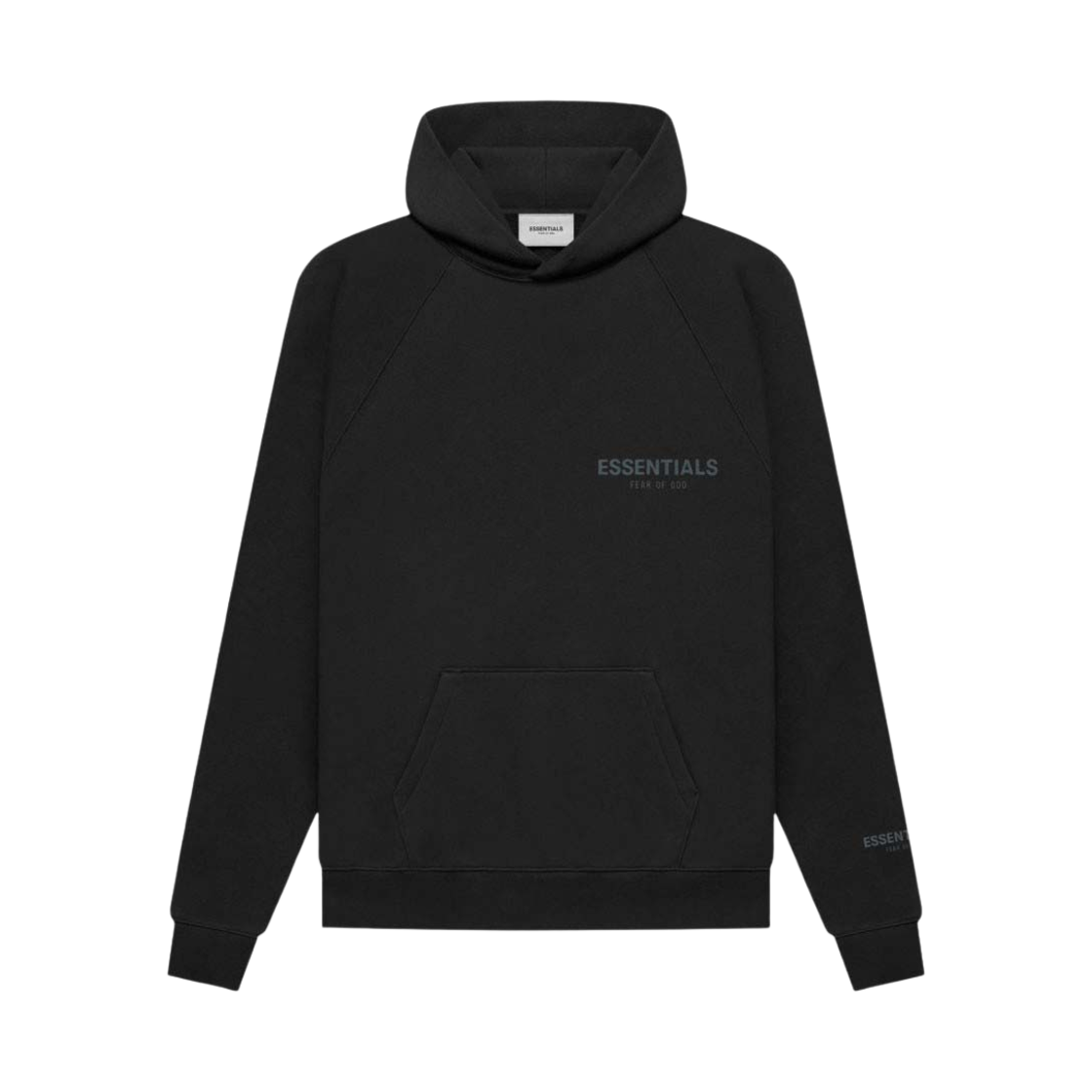 에센셜 코어 컬렉션 풀오버 후드 블랙