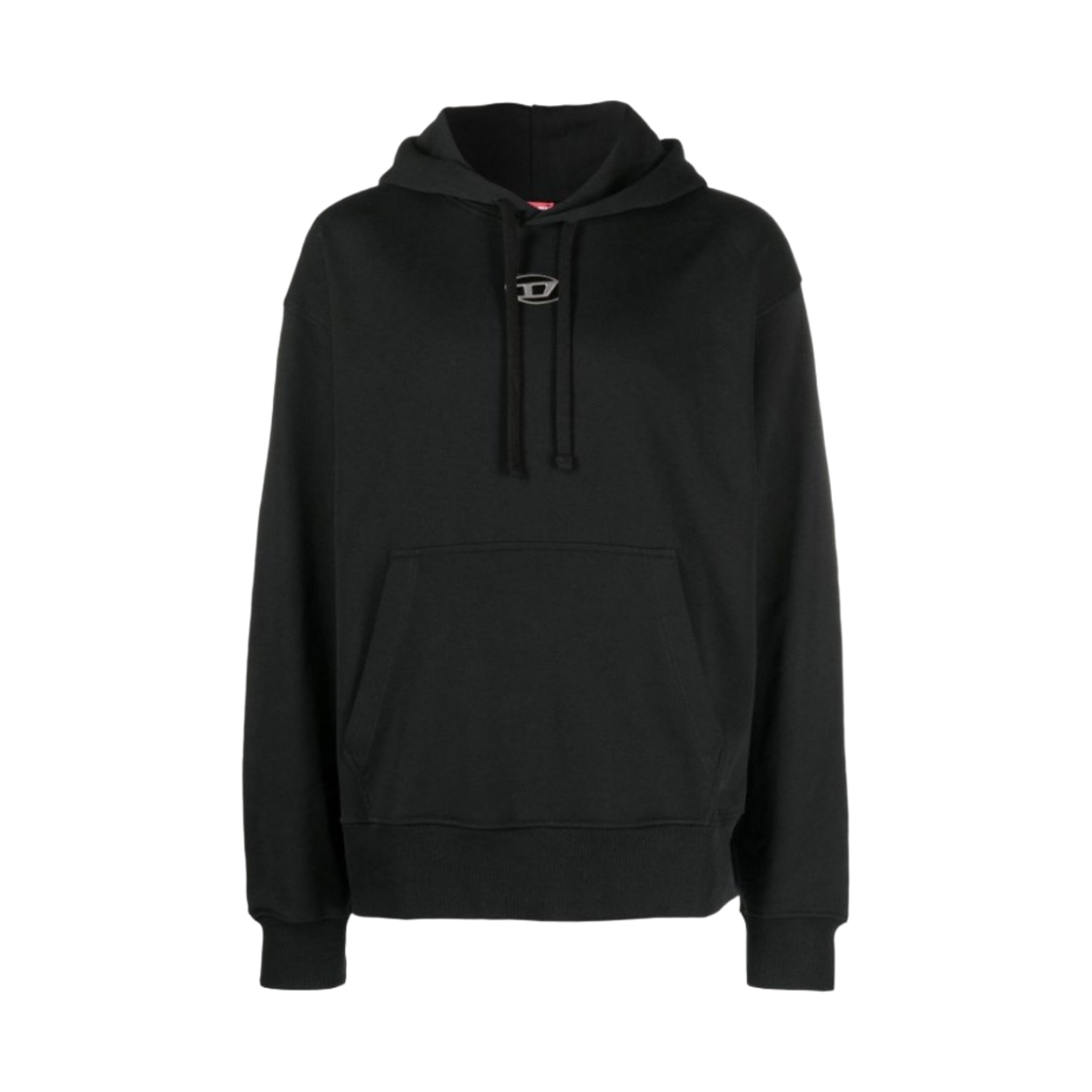 디젤 S-맥스-후드-D 로고 후드 블랙(Diesel S-Macs-Hood-D Hoodie with Logo Black)