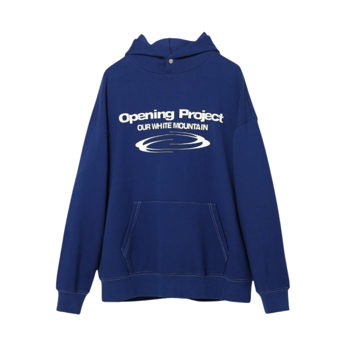 FWQFCTH326M-Blue Opening Project Identity Hoodie Cobalt Blue