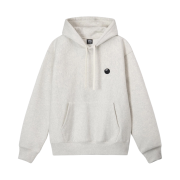 Stussy 8 Ball Embroidered Hoodie Ash Heather