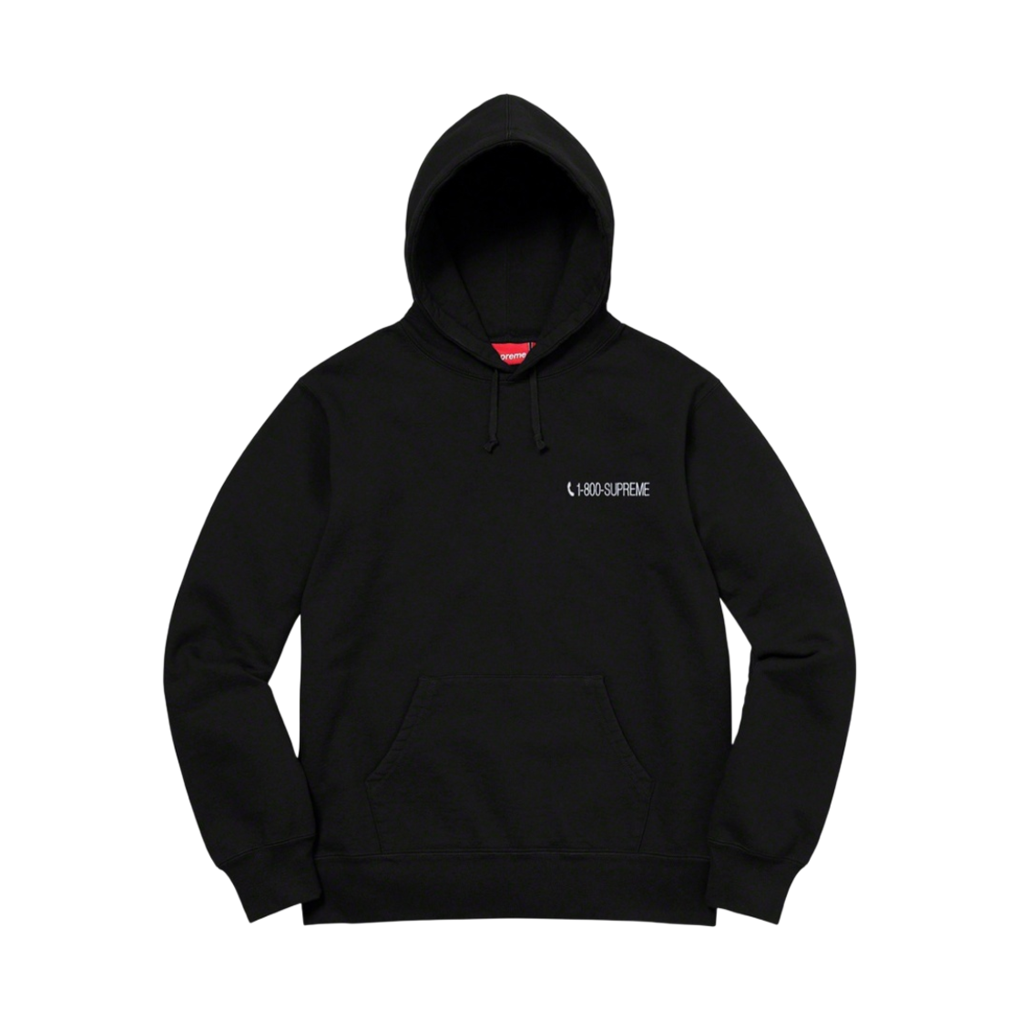 슈프림 1-800 후드 스웨트셔츠 블랙 - 19FW