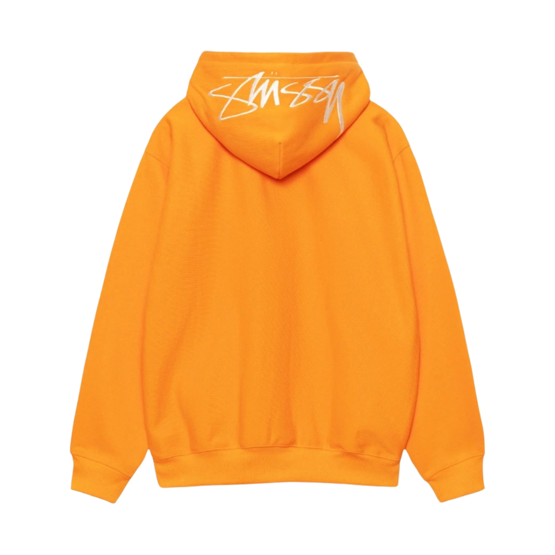 118472 Stussy Back Applique Hoodie Tangerine