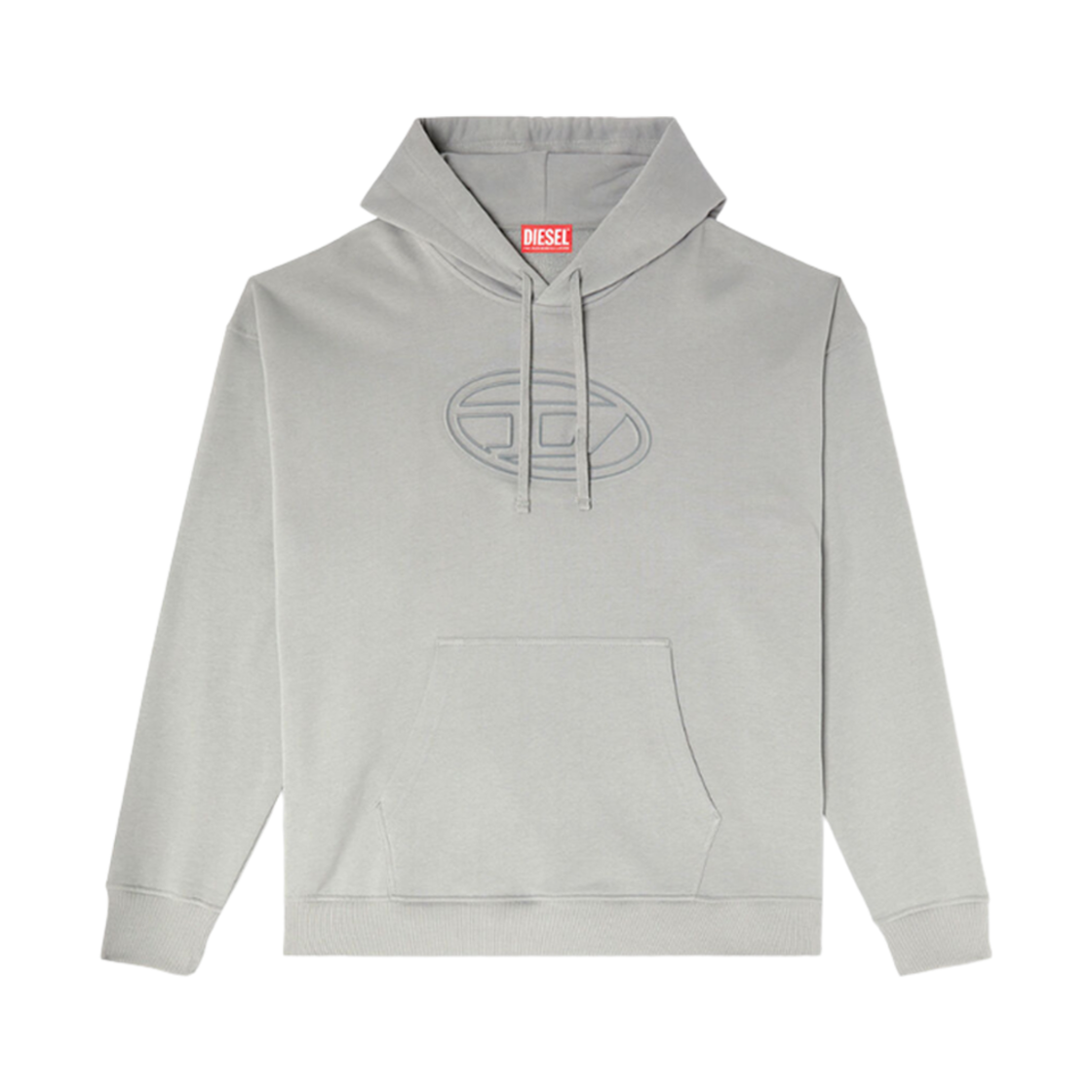 디젤 S-Ummer-빅오발 후드 라이트 그레이(Diesel S-Ummer-Bigoval Hoodie Light Grey)