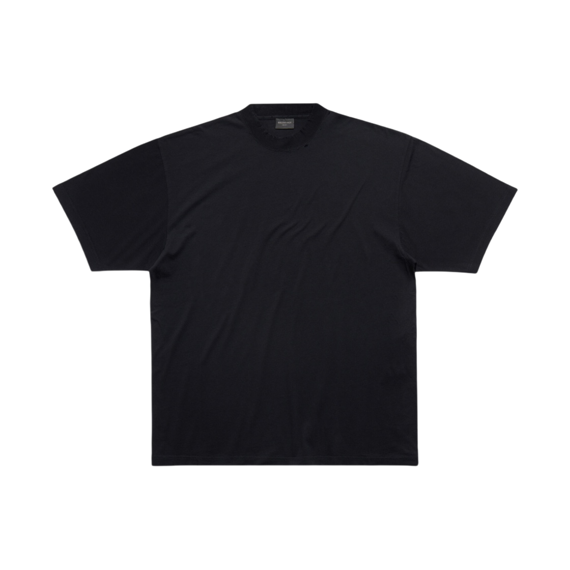 (W) 발렌시아가 미디움 핏 티셔츠 페이디드 블랙((W) Balenciaga Medium Fit T-Shirt Faded Black) - 1