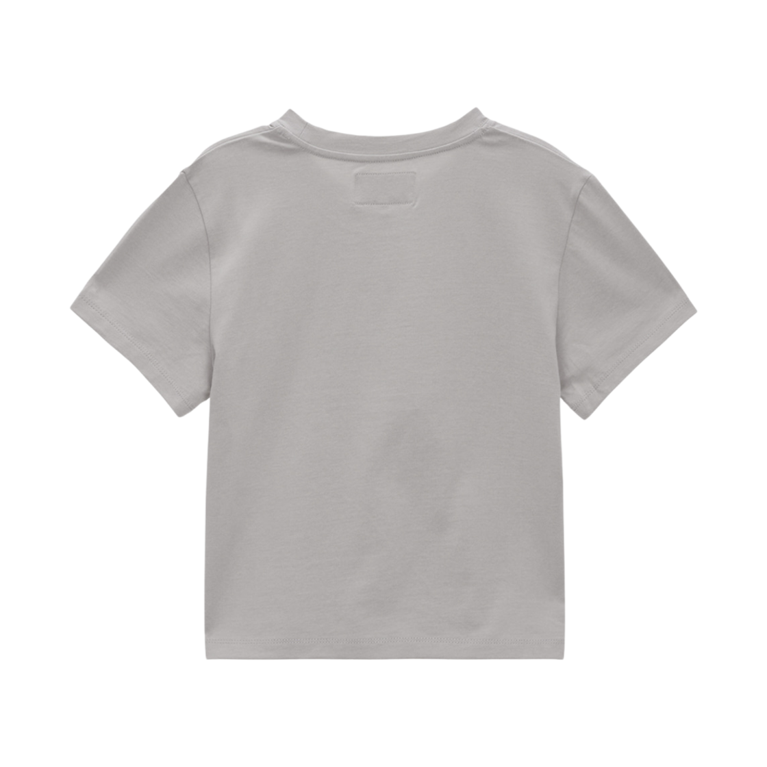 (W) 마뗑킴 씬 타이포 크롭 탑 그레이((W) Matin Kim Thin Typo Crop Top Grey) - 2