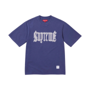 Supreme Old English S/S Top Washed Navy - 24SS