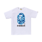 BAPE ABC Camo By Bathing Ape T-Shirt White Blue