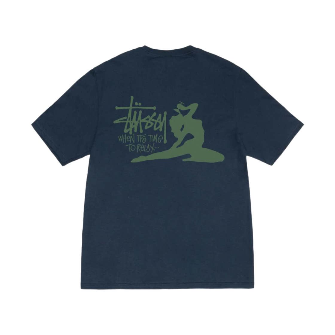 1905055 Stussy Relax T-Shirt Navy
