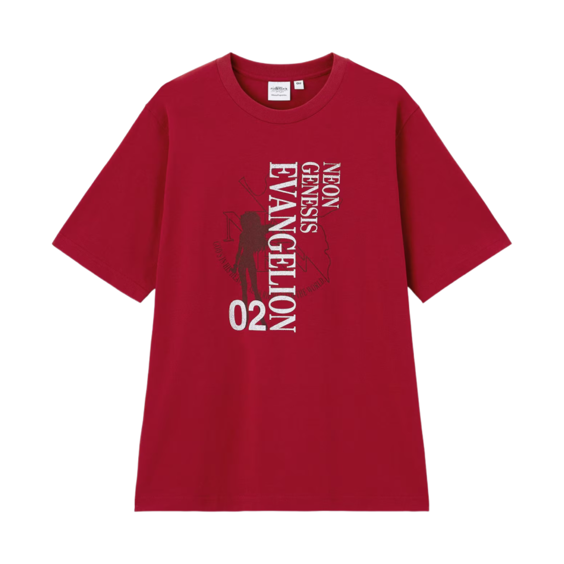 355842-15 GU x Evangelion Graphic T-Shirt Red - JP