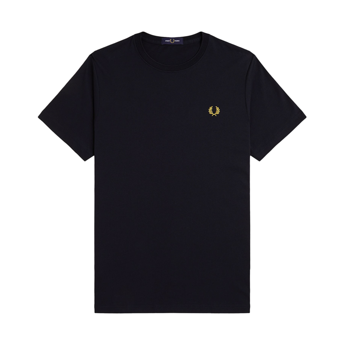 프레드페리 크루넥 티셔츠 네이비/허니콤(Fred Perry Crew Neck T-Shirt Navy/Honeycomb) - 1