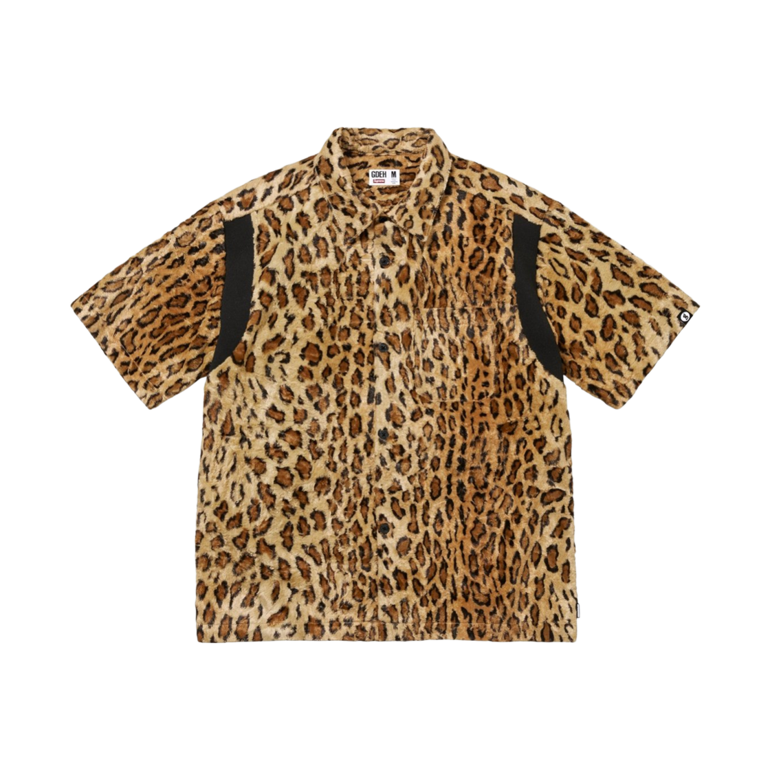 슈프림 x 굿이너프 크러쉬드 레이온 파일 숏슬리브 셔츠 레오파드 - 25SS(Supreme x GOODENOUGH Crushed Rayon Pile S/S Shirt Leopard - 25SS) - 1