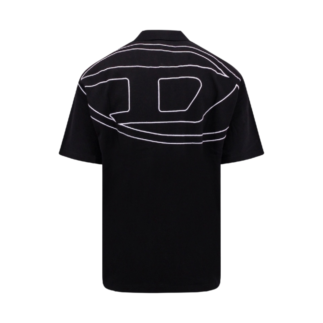 A107630HGAM-9XX Diesel T-Vort Polo Shirt Black