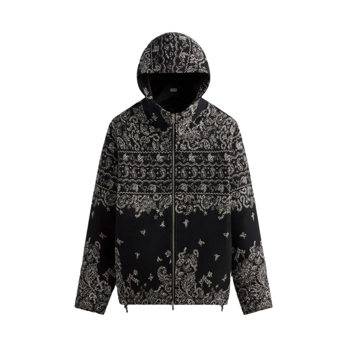 키스 101 브레이든 태피스트리 풀 집 후디 블랙(Kith 101 Braden Tapestry Full Zip Hoodie Black) - 1
