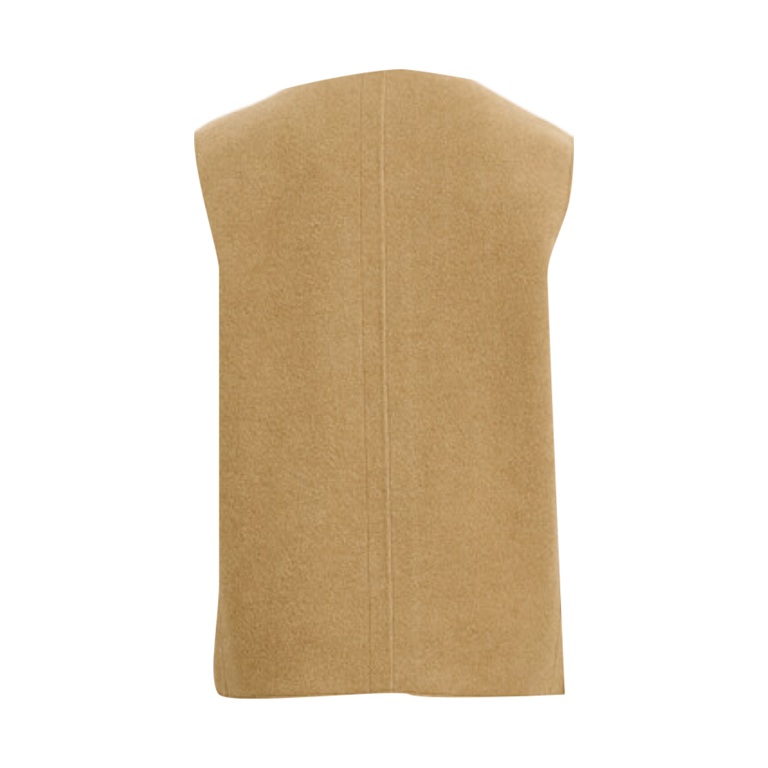 타임 옴므 카멜 블렌드 버튼 업 베스트 베이지(Time Homme Camel Blend Button-Up Vest Beige) - 2