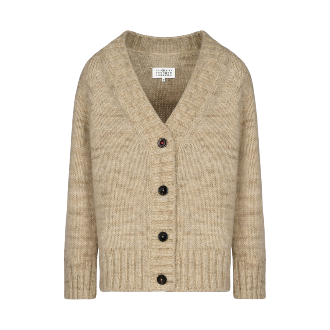 (W) 메종 마르지엘라 보타니컬 다이 가디건 밀리터리 그린((W) Maison Margiela Botanical Dye Cardigan Military Green) - 1