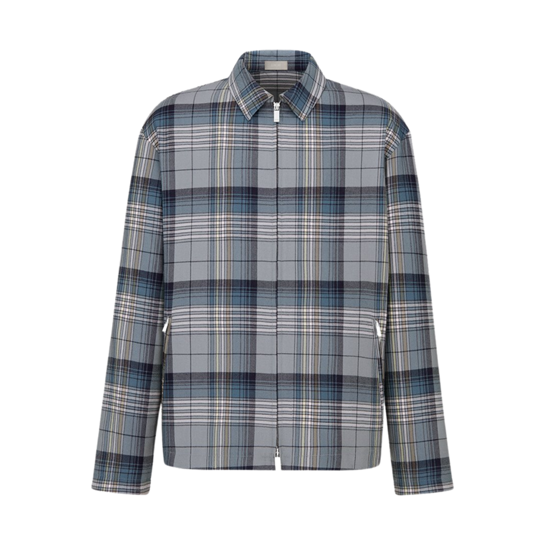 디올 체크 지퍼 셔츠 그레이(Dior Check Zipped Shirt Gray) - 1