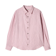 Aviemuah Striped Oversized Shirt Pink