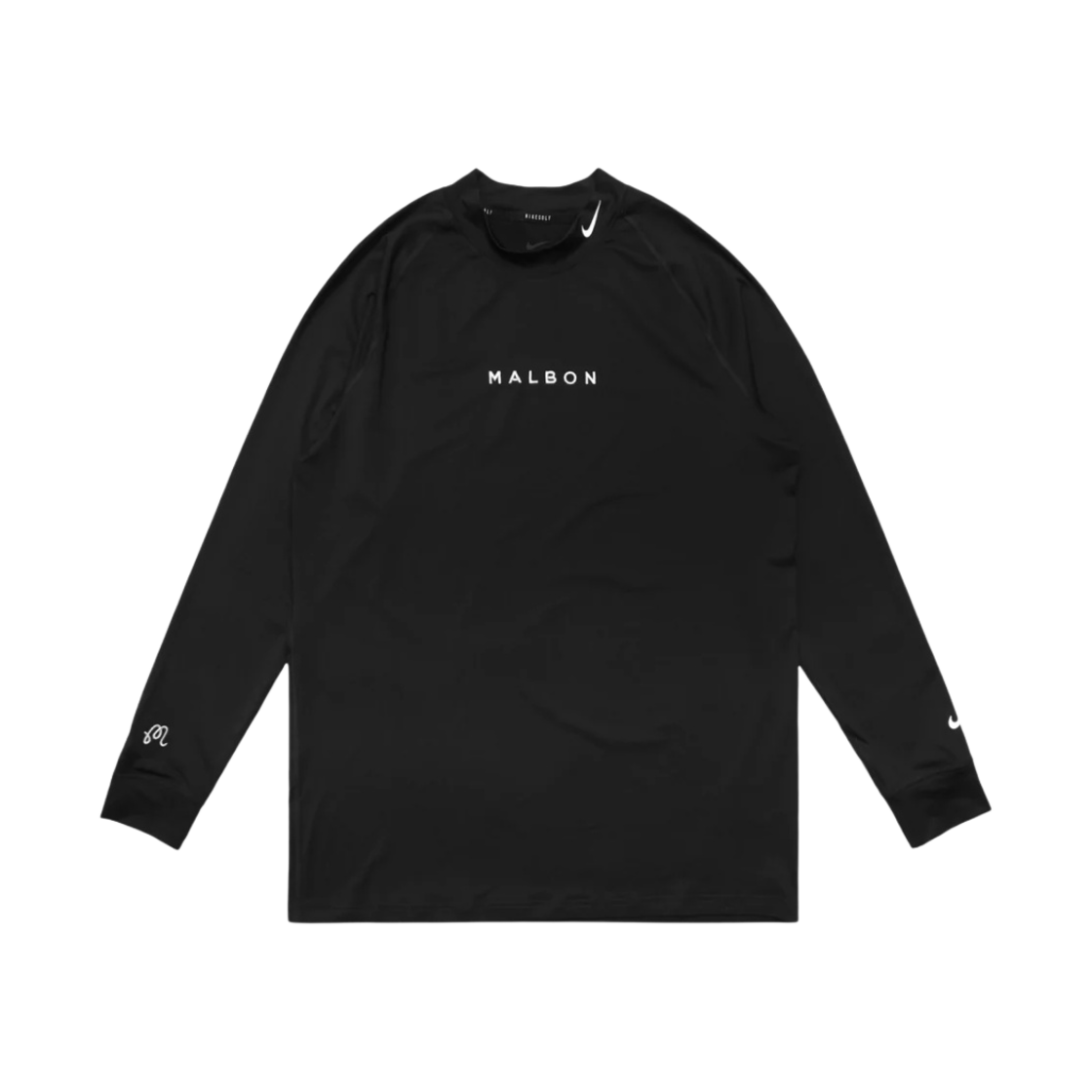 말본 골프 x 나이키 드라이핏 ADV 베이퍼 롱슬리브 OLC 블랙(Malbon Golf x Nike Dri-Fit ADV Vapor Long Sleeve OLC Black)