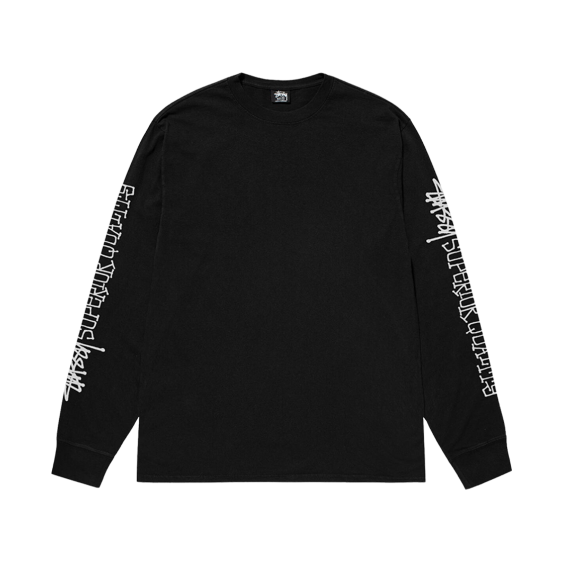 스투시 슈페리어 퀄리티 피그먼트 다이드 롱슬리브 티셔츠 블랙(Stussy Superior Quality Pigment Dyed LS T-Shirt Black)