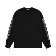 Stussy Superior Quality Pigment Dyed LS T-Shirt Black
