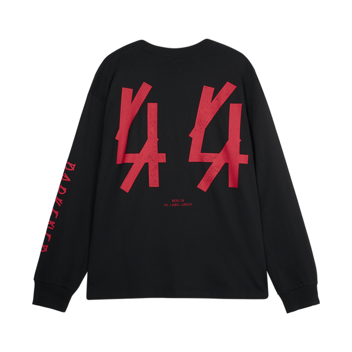 44 레이블 그룹 다큰드 롱슬리브 블랙 - 24FW(44 Label Group Darkened Longsleeve Black - 24FW)