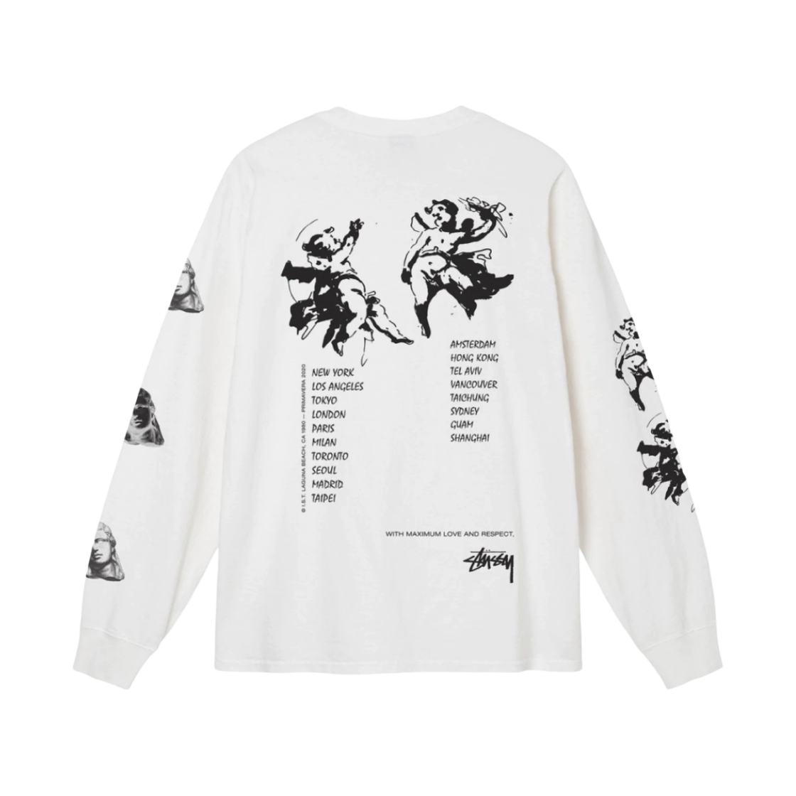 스투시 엔젤스 피그먼트 다이드 롱슬리브 티셔츠 내츄럴(Stussy Angels Pigment Dyed LS T-Shirt Natural) - 2