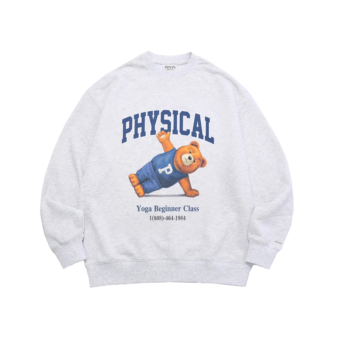 PE1CR0141GR Phyps Dept (23FW) Yoga Beginner Class Crewneck Grey