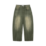 Millo Archive Reflect Curved Pants Washed Green