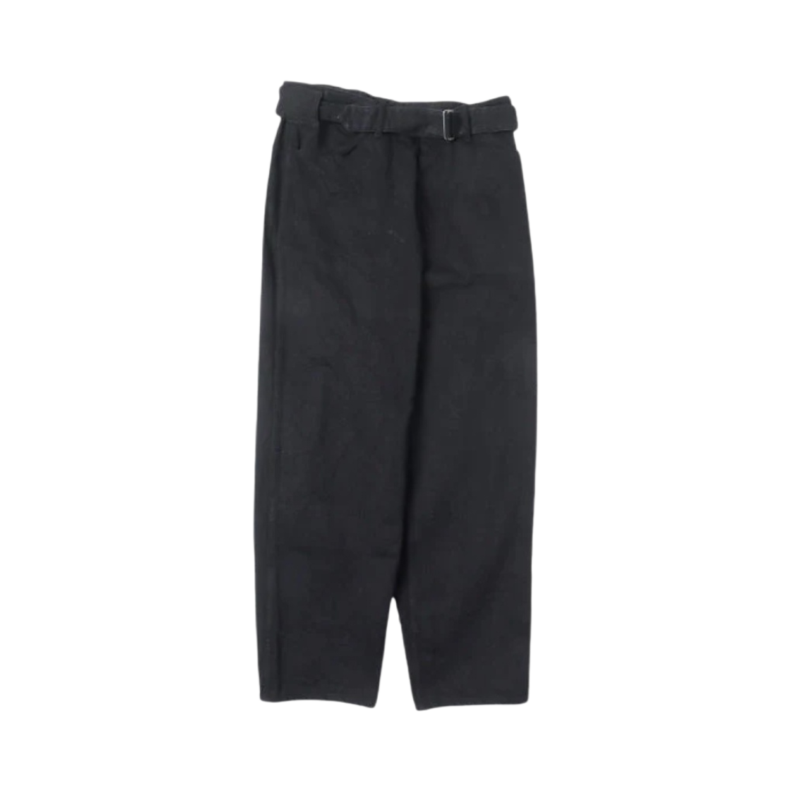 코모리 데님 벨티드 팬츠 블랙 - 24SS(Comoli Denim Belted Pants Black - 24SS)
