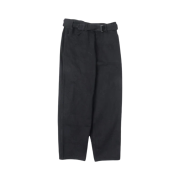 Comoli Denim Belted Pants Black - 24SS