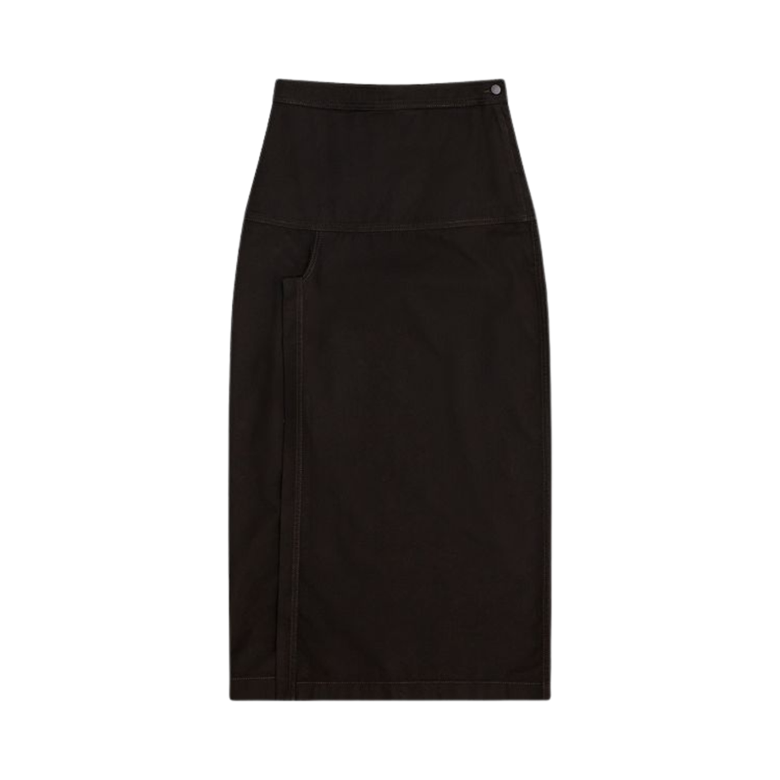 SK1046-LD1028-999 (W) Lemaire Skirt with Slit Black