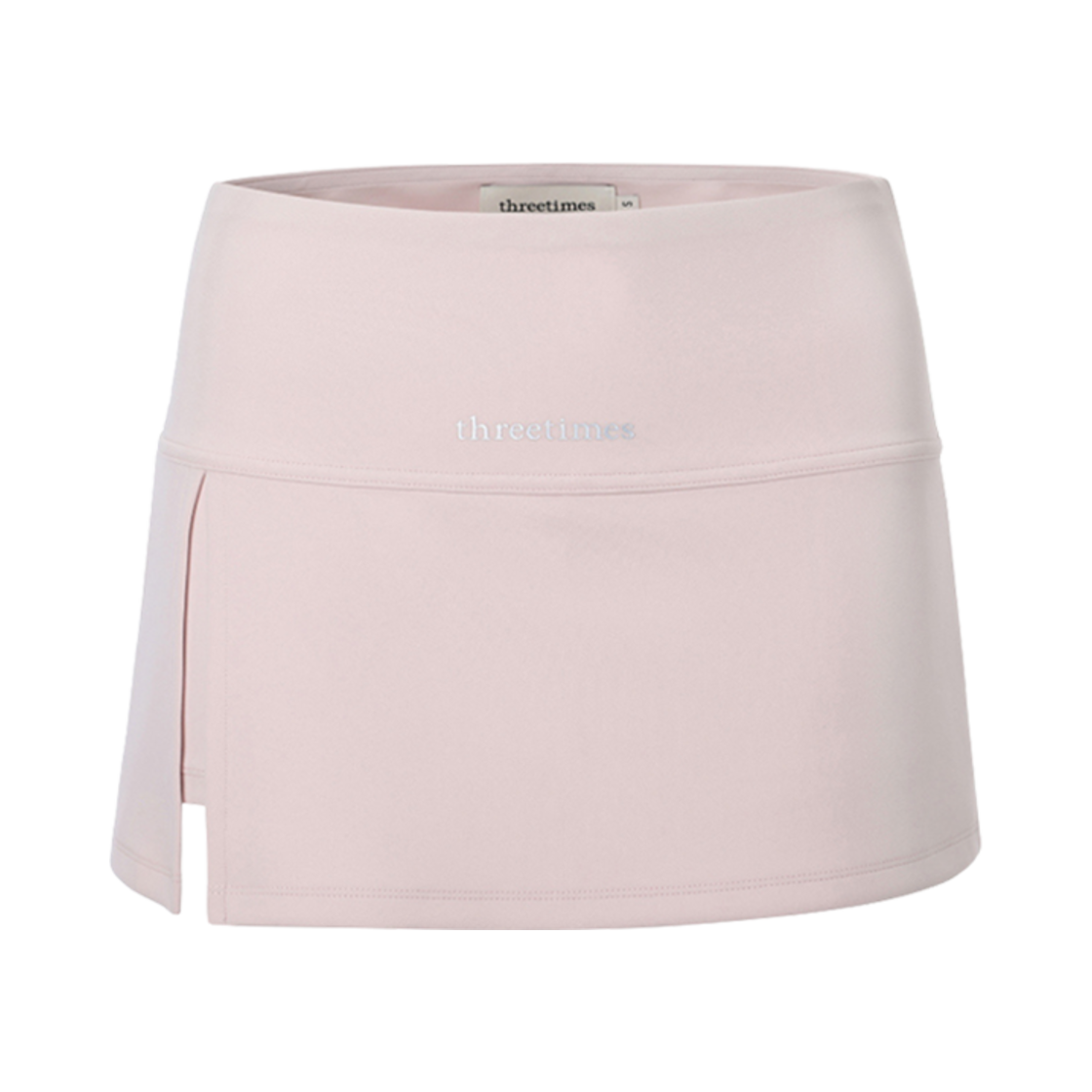 (W) 쓰리타임즈 애슬레틱 슬릿 스커트 핑크((W) Threetimes Athletic Slit Skirt Pink)