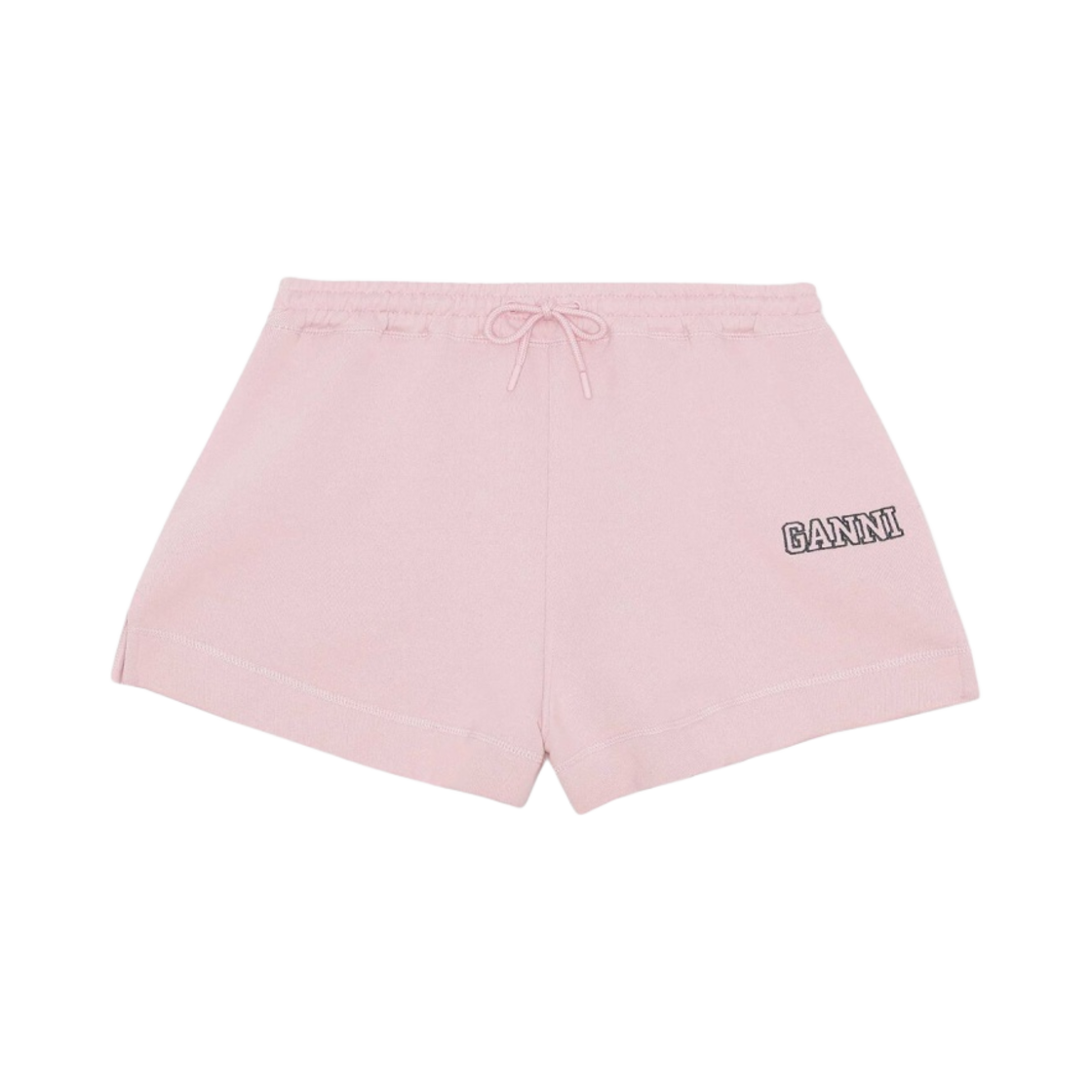 (W) 가니 드로우스트링 쇼츠 스위트 라일락((W) Ganni Drawstring Shorts Sweet Lilac) - 1