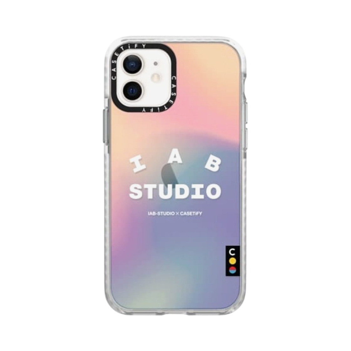 케이스티파이 x 아이앱 스튜디오 아이폰 로고 케이스 시어 무지개(Casetify x IAB Studio iPhone Logo Case Sheer Irdescent) - 2