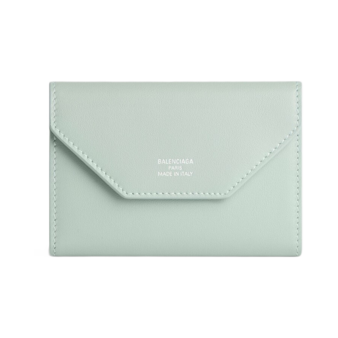 7367312AABX3861 Balenciaga  Envelope Key Case with Split Ring Mineral Green