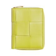 Bottega Veneta Zip Around Wallet Kiwi