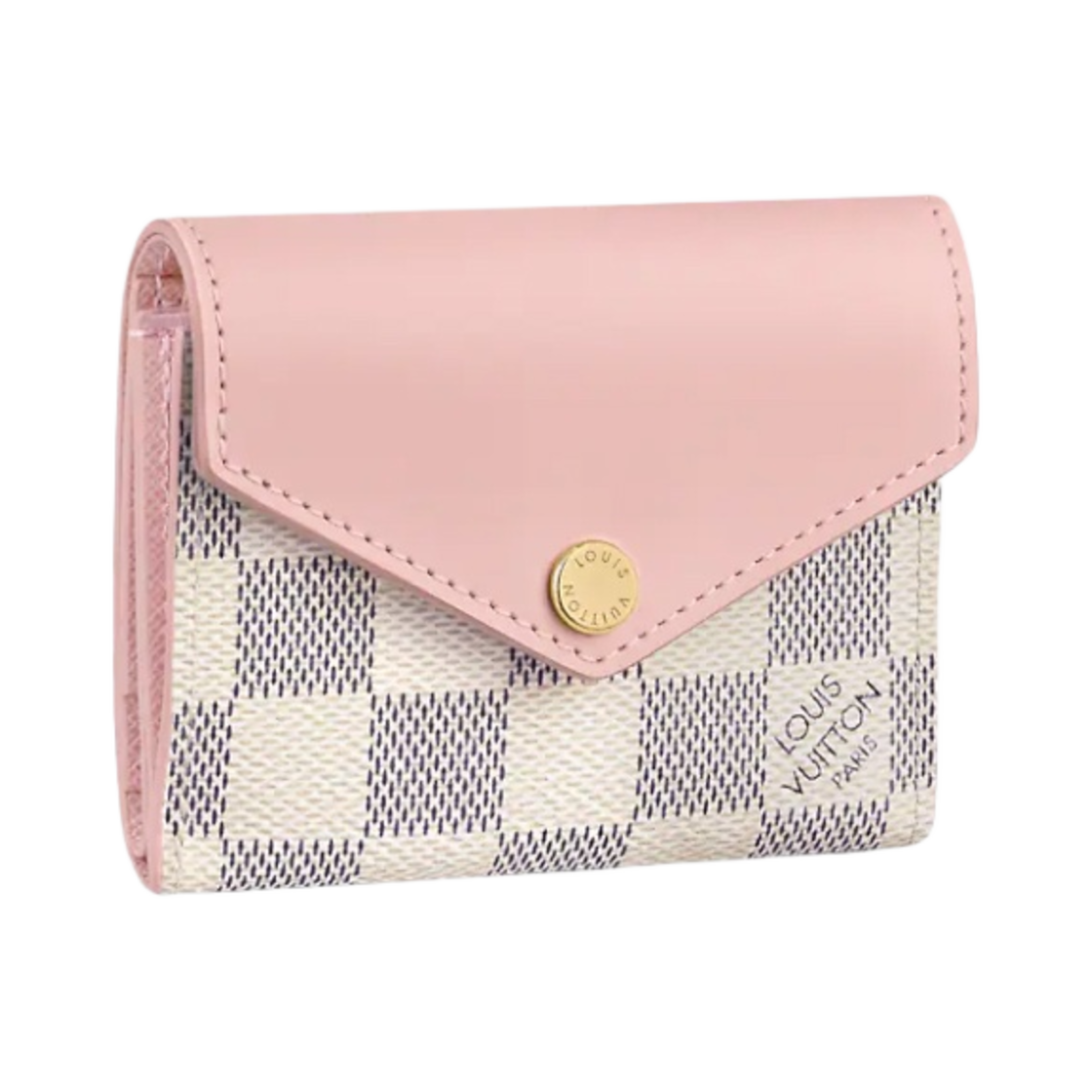 루이비통 조에 월렛 다미에 아주르 캔버스 로즈 발레린 핑크(Louis Vuitton Zoe Wallet Damier Azur Canvas Rose Ballerine Pink) - 1
