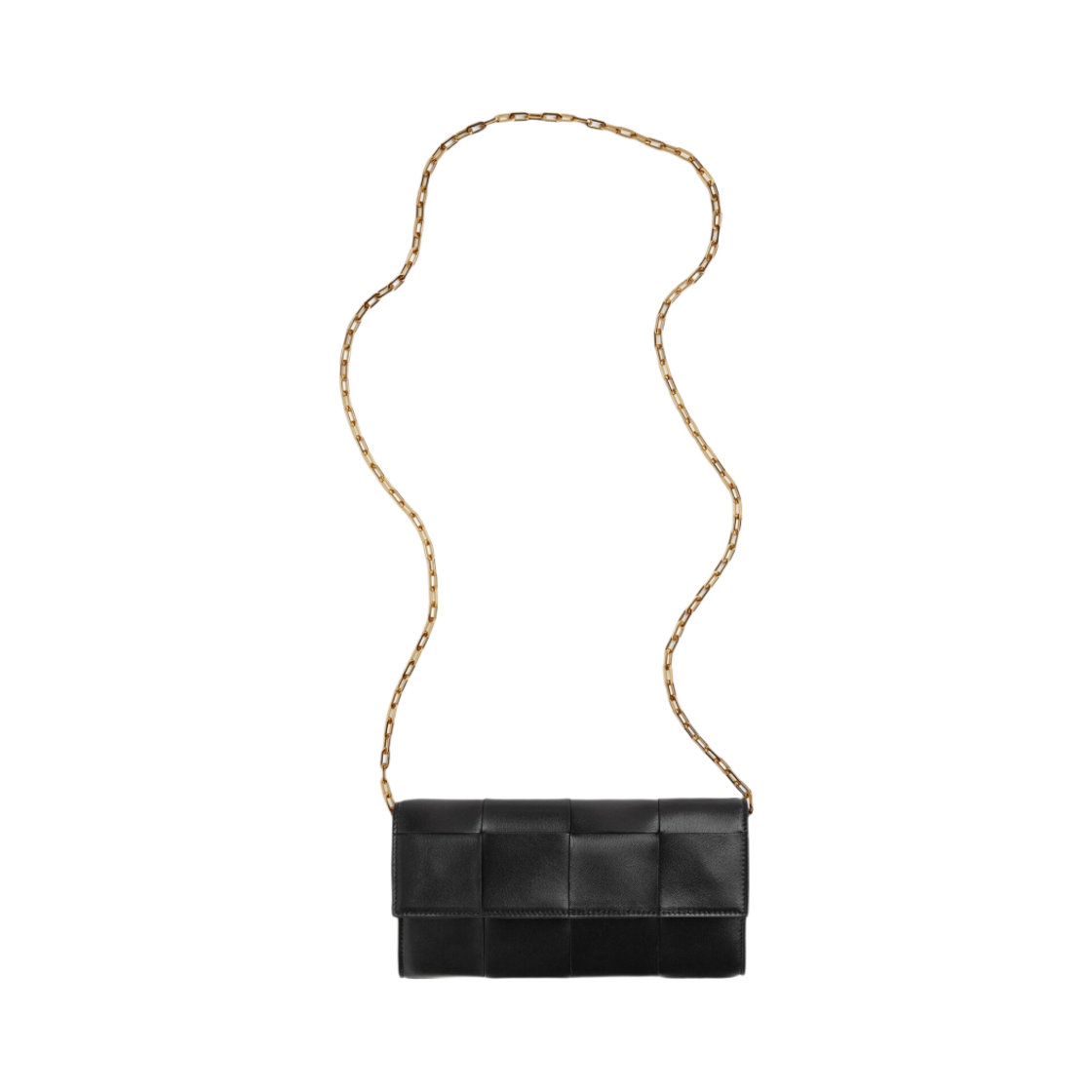 보테가 베네타 카세트백 체인 지갑 블랙(Bottega Veneta Cassette Wallet on Chain Black) - 1