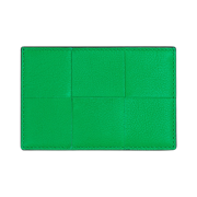 Bottega Veneta Leather Credit Card Case Parakeet Black