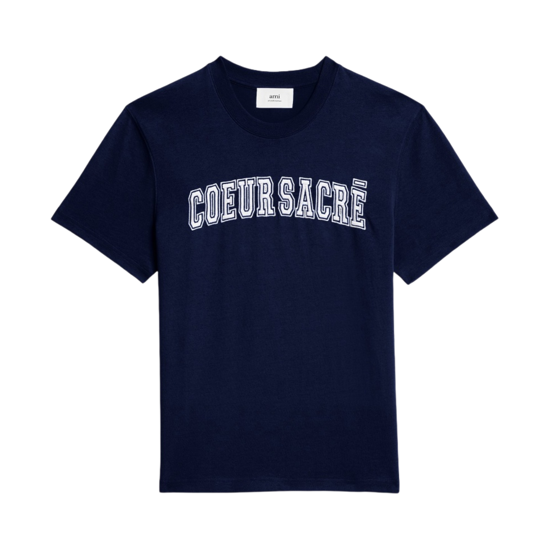 HTS009-726-491 Ami Coeur Sacre T-Shirt Nautic Blue
