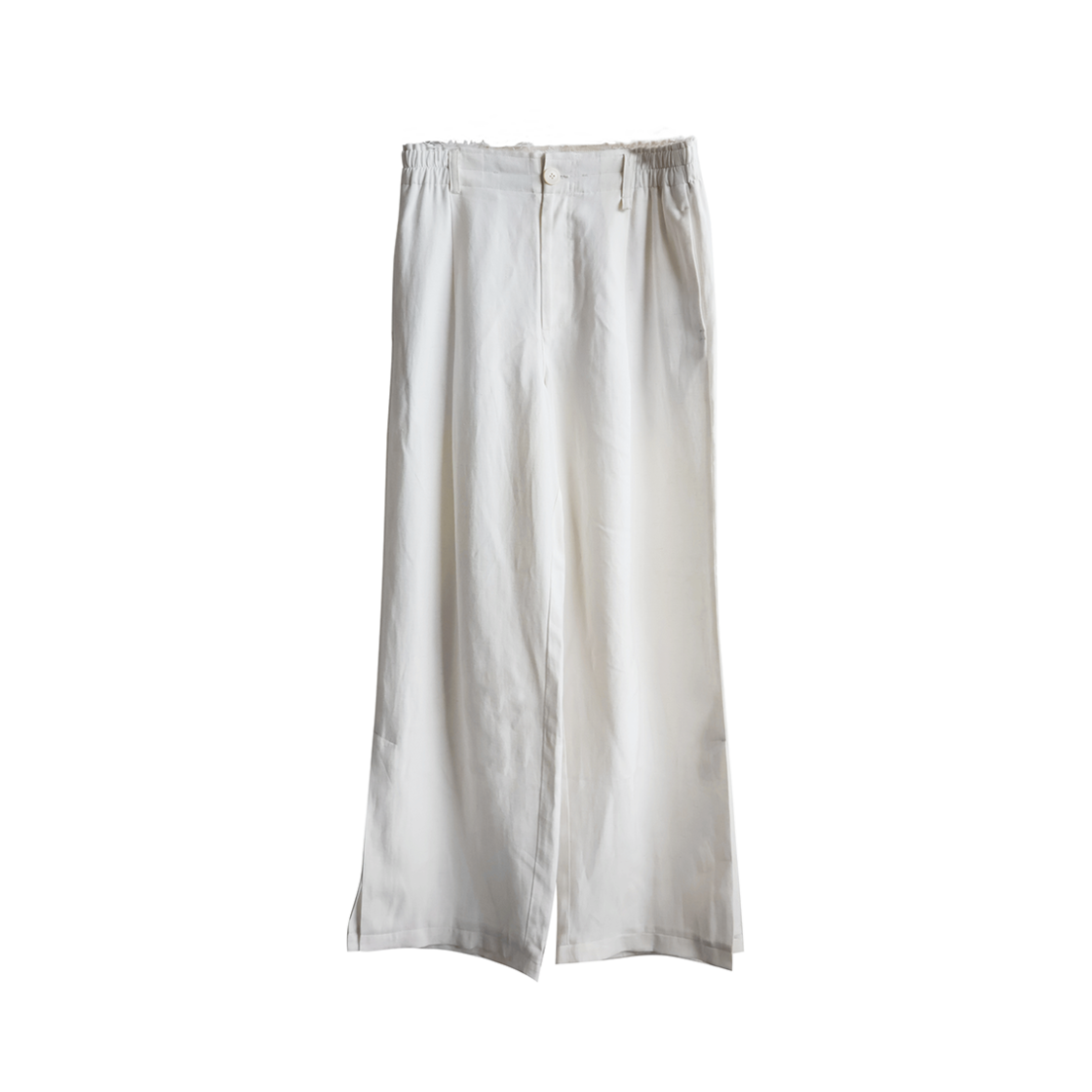 25SSLP01WHT NA A NANA Slit Wide Pants White