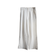 NA A NANA Slit Wide Pants White