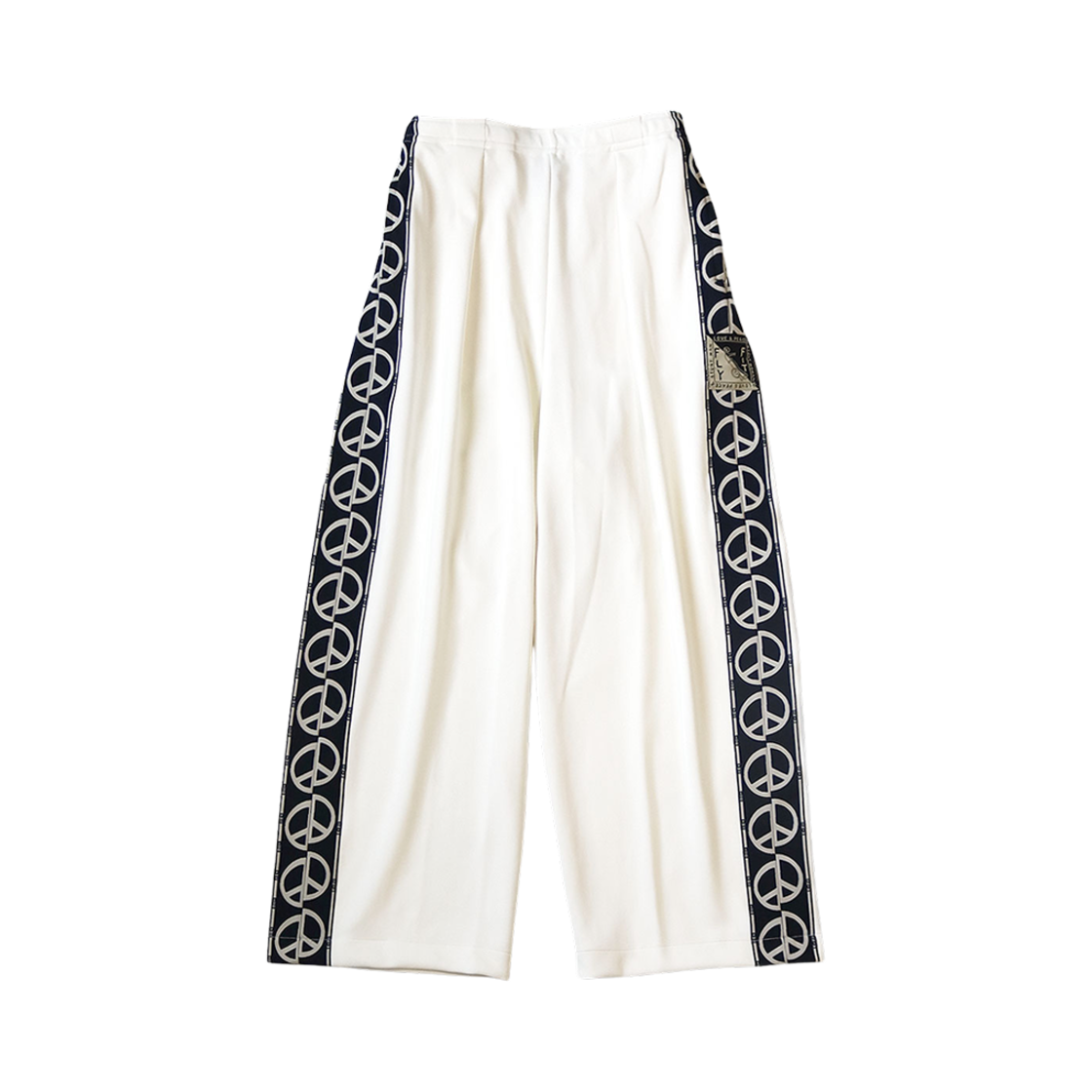 캐피탈 TH.DD 배기 트랙 팬츠 스무스 저지 화이트