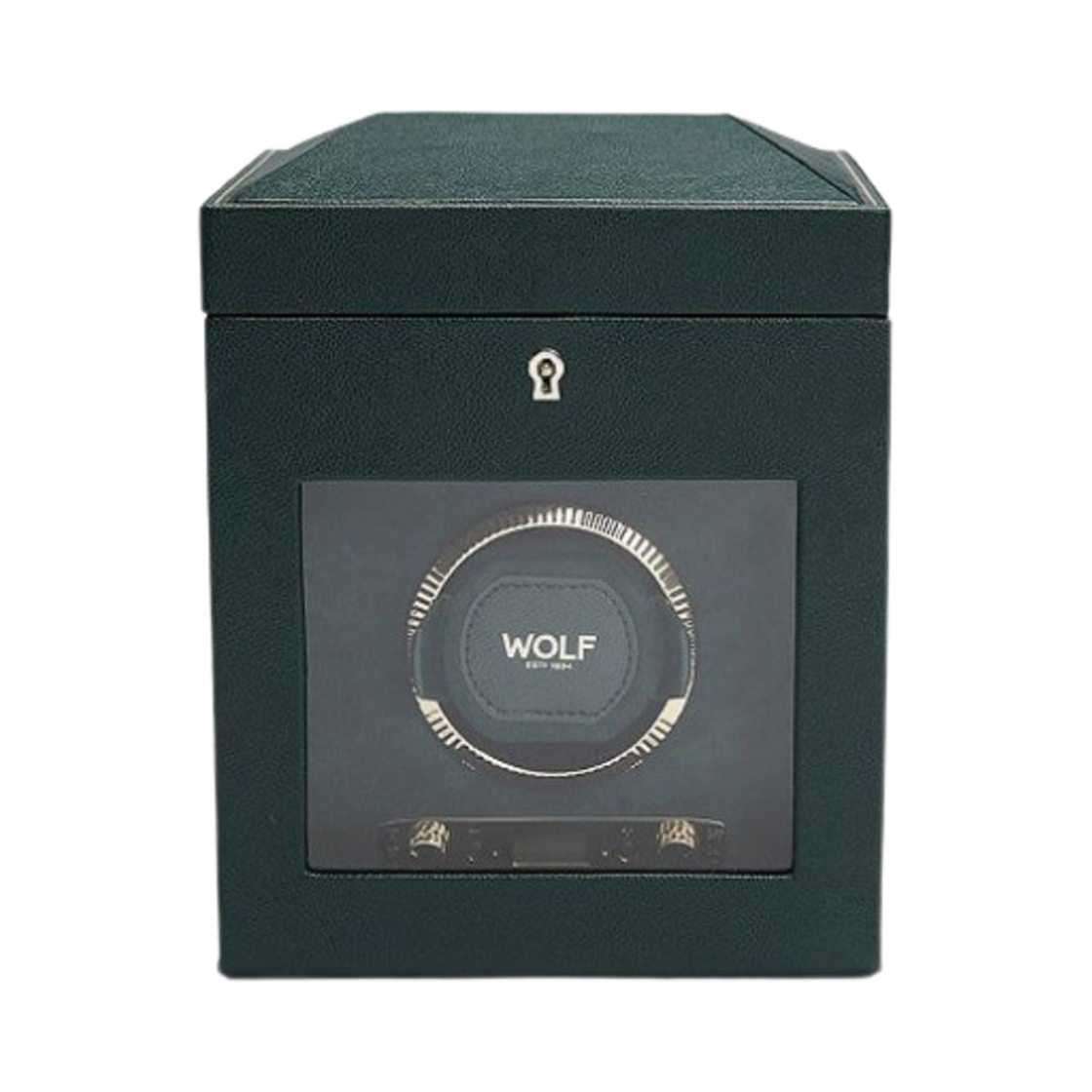 울프 1834 브리티쉬 레이싱 싱글 워치 와인더 스토리지 그린(Wolf 1834 British Racing Single Watch Winder with Storage Green)