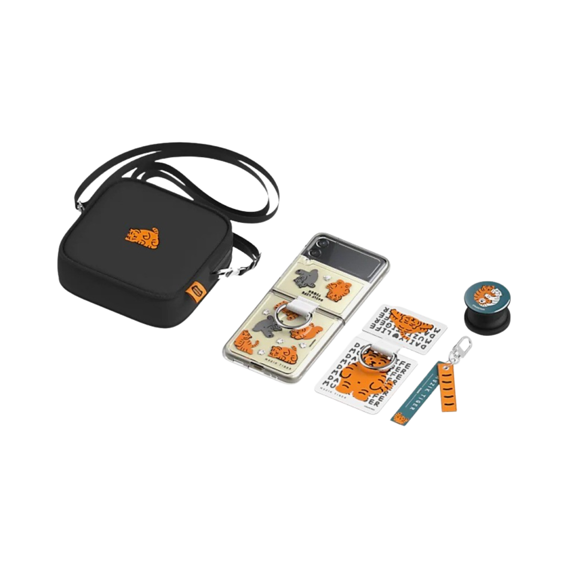 삼성 갤럭시 Z 플립3 무직 타이거 에디션 팬텀 블랙 (국내 정식 발매 제품)(Samsung Galaxy Z Flip3 Muzik Tiger Edition Phantom Black (Korean Ver.)) - 3