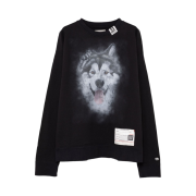 Maison Mihara Yasuhiro Dog Printed Sweatshirt Black