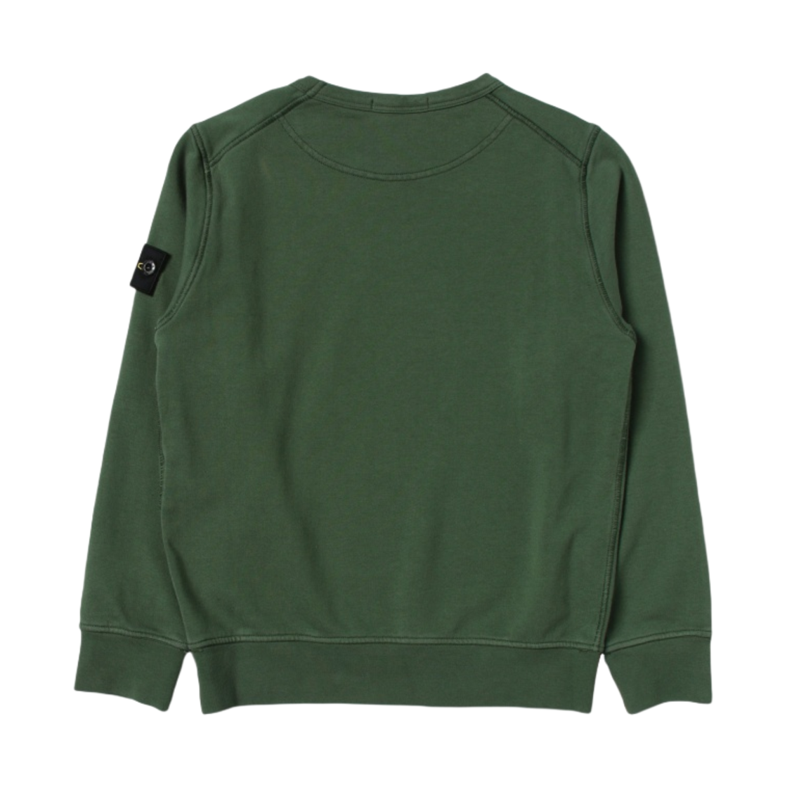 (키즈) 스톤 아일랜드 61340 코튼 플리스 크루넥 스웨트셔츠 보틀 그린 - 23SS((Kids) Stone Island 61340 Cotton Fleece Crewneck Sweatshirt Bottle Green - 23SS) - 2